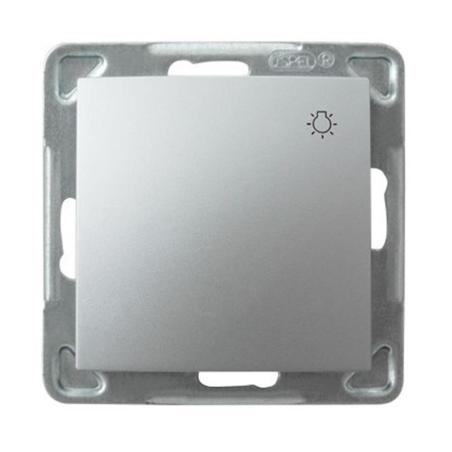 Ospel Impresja srebrny - łącznik światło ŁP-5Y/m/18