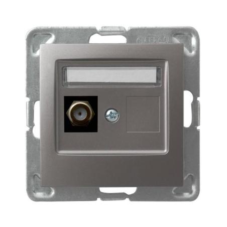 Ospel Impresja tytan - gniazdo antenowe typu F GPA-1YF/m/23