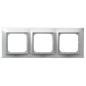 Ospel Impresja srebrny - ramka IP44 RH-3Y/18