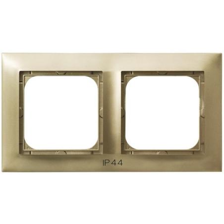 Ospel Impresja złoty - ramka IP44 RH-2Y/28