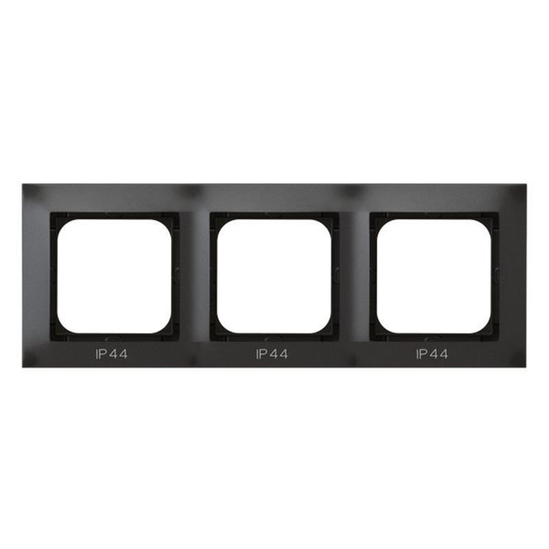 Ospel Impresja antracyt - ramka IP44 RH-3Y/50