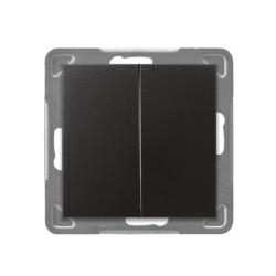 Ospel Impresja antracyt - łącznik podwójny schodowy ŁP-10Y/m/50