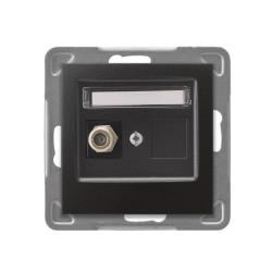 Ospel Impresja antracyt - gniazdo typu F GPA-1YF/m/50