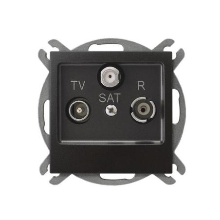 Ospel Impresja antracyt - gniazdo RTV-SAT końcowe GPA-YS/m/50