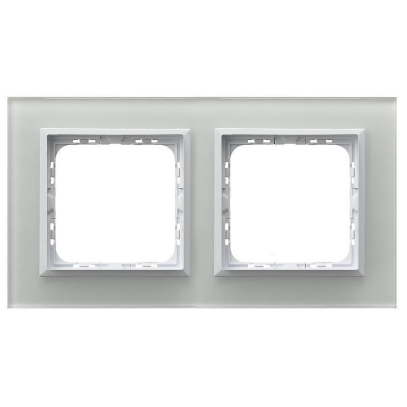 Ospel Impresja szkło białe  - ramka R-2YGC/31/00