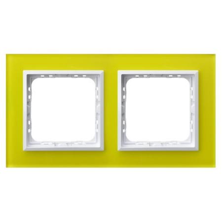 Ospel Impresja szkło limonka - ramka R-2YGC/60/00
