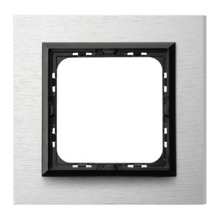 Ospel Impresja szczotkowane aluminium  - ramka R-1YAC/62/25