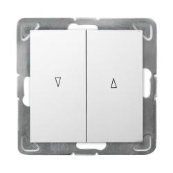 Ospel Impresja biały - łącznik żaluzyjny stabilny ŁP-7YB/m/00 Ospel