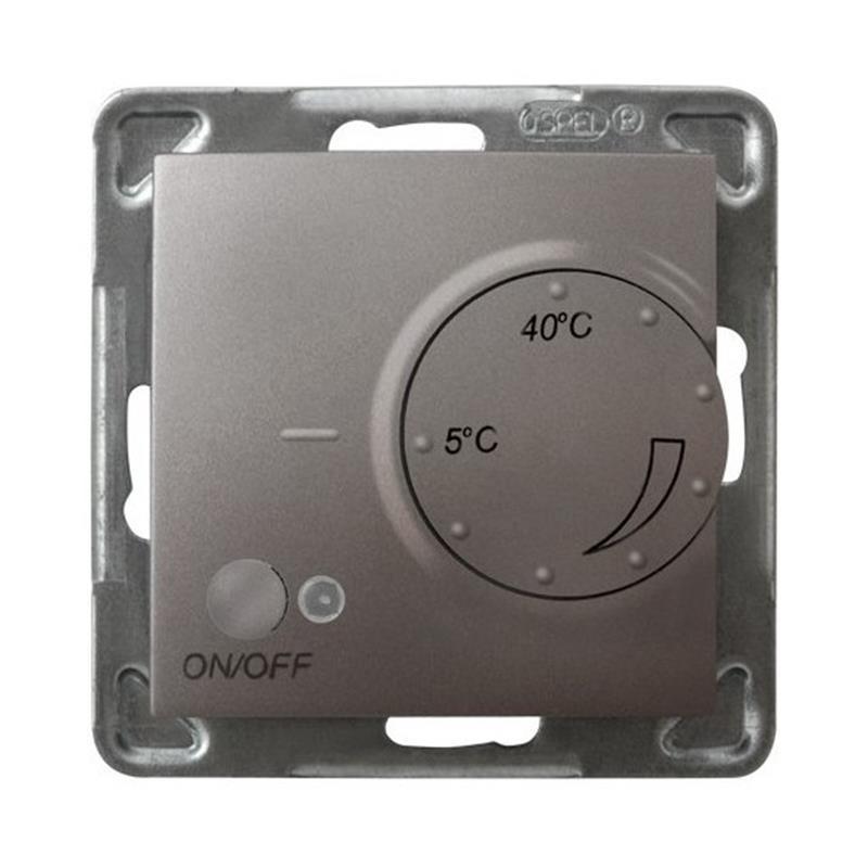 Ospel Impresja tytan - regulator z czujnikiem napowietrznym RTP-1YN/m/23