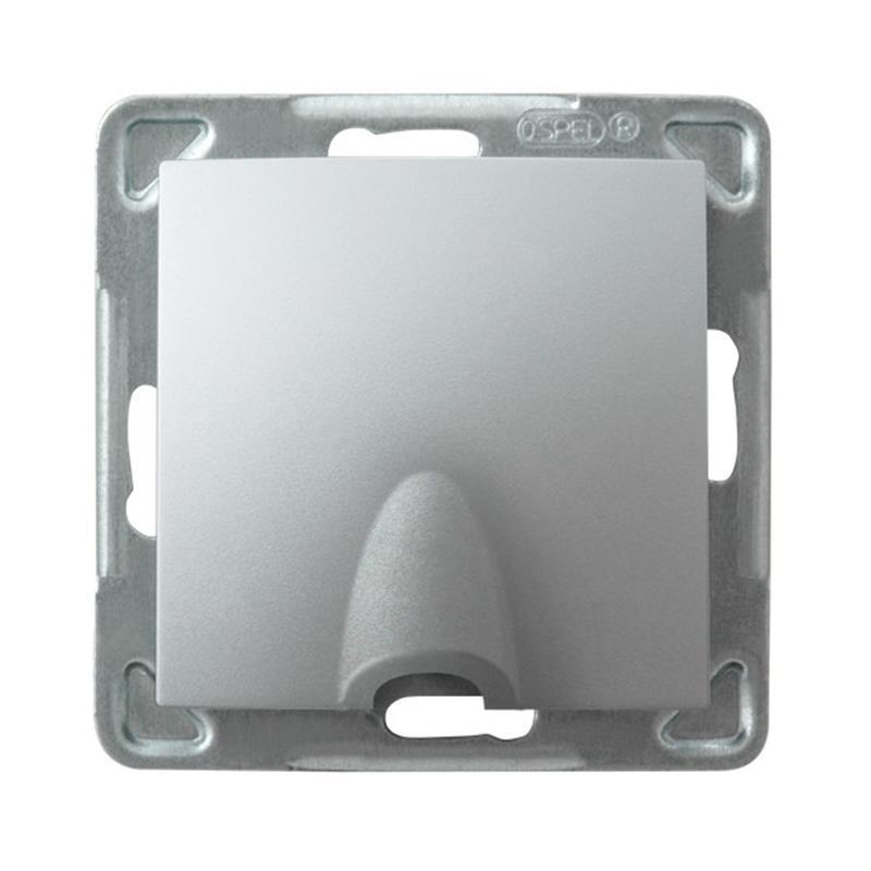 Ospel Impresja srebrny - przyłącz kablowy GPPK-1Y/m/18