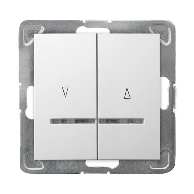 Ospel Impresja biały - łącznik żaluzyjny stabilny ŁP-7YBS/m/00 Ospel Impresja biały - łącznik żaluzyjny stabilny ŁP-7YBS/m/00