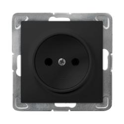 Ospel Impresja czarny - gniazdo pojedyncze GP-1Y/m/33