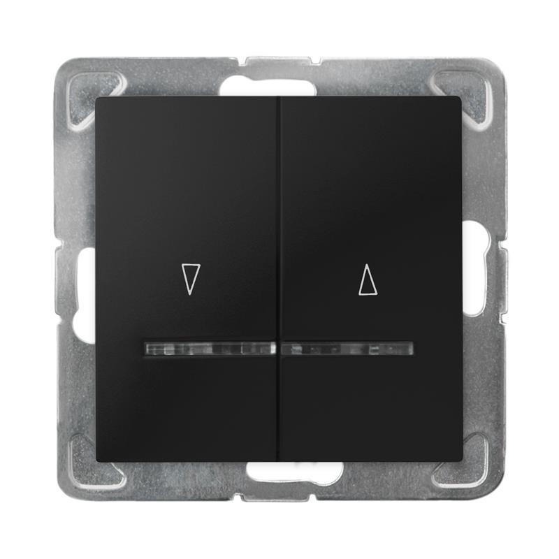 Ospel Impresja czarny - łącznik żaluzyjny stabilny ŁP-7YBS/m/33 Ospel Impresja czarny - łącznik żaluzyjny stabilny ŁP-7YBS/m/33