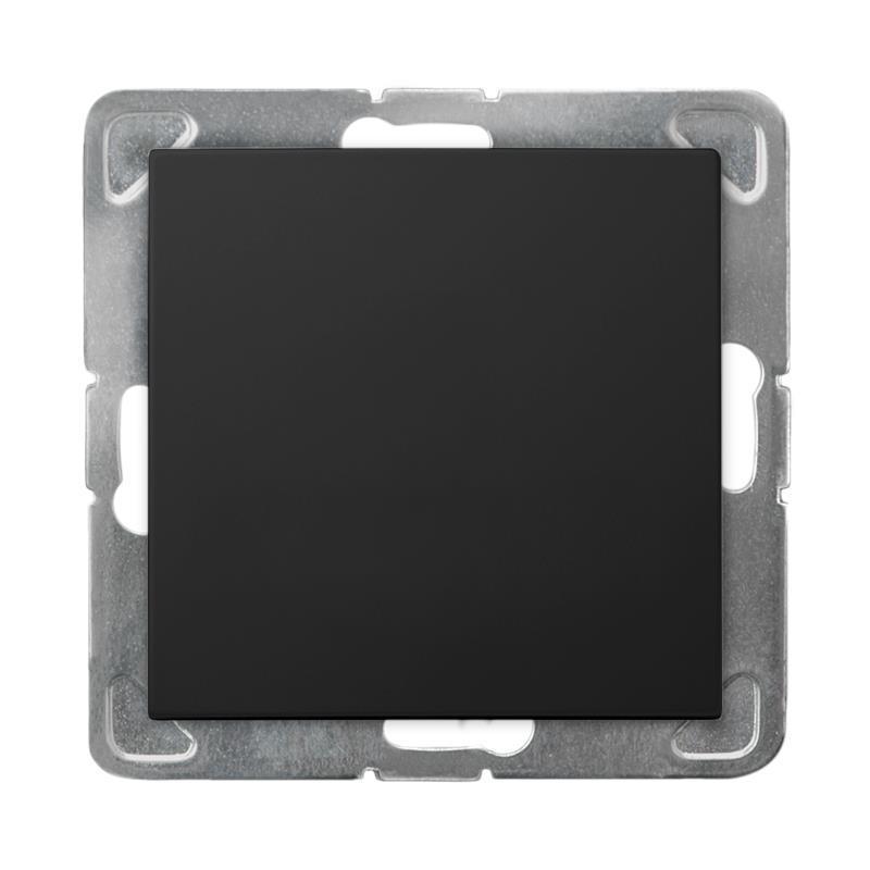 Ospel Impresja czarny - łącznik jednobiegunowy ŁP-1Y/m/33