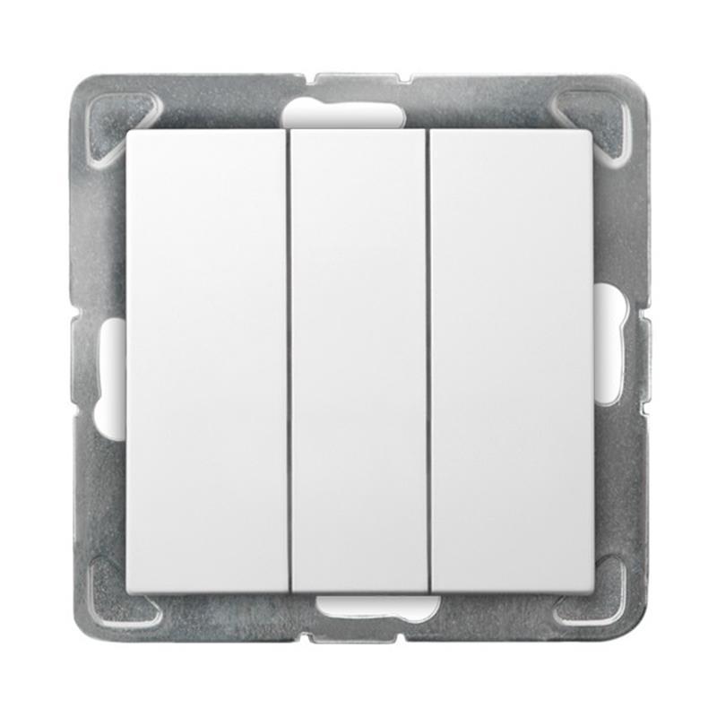 Ospel Impresja biały - łącznik potrójny zwierny ŁP-24Y/m/00 Ospel Impresja biały - łącznik potrójny zwierny ŁP-24Y/m/00