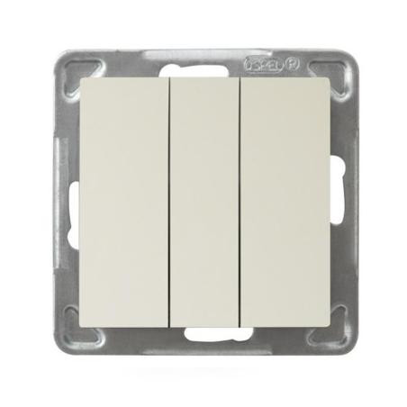 Ospel Impresja ecru - łącznik potrójny zwierny ŁP-24Y/m/27