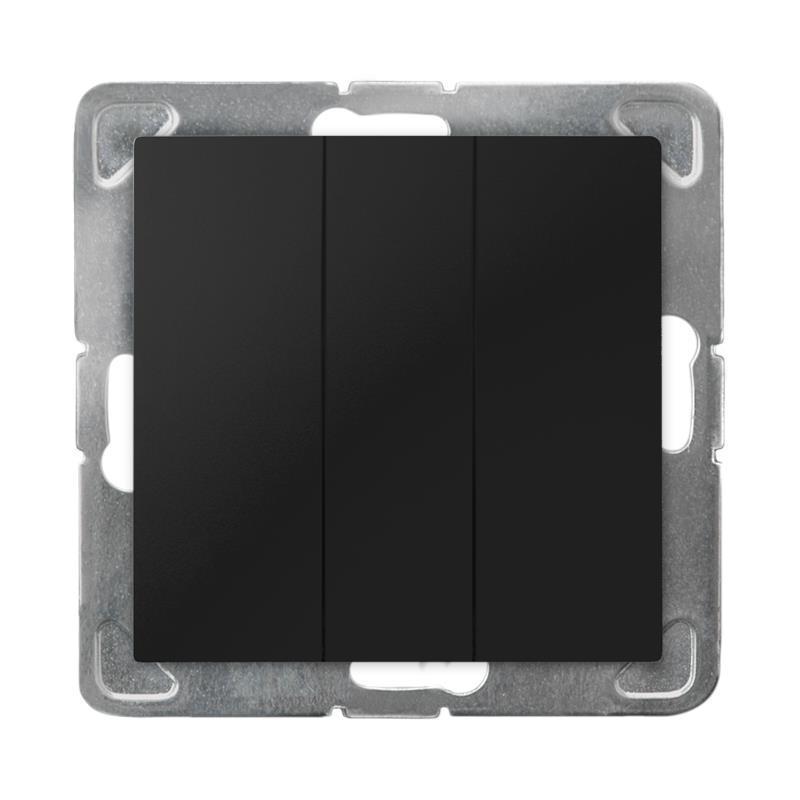 Ospel Impresja czarny - łącznik potrójny zwierny ŁP-24Y/m/33