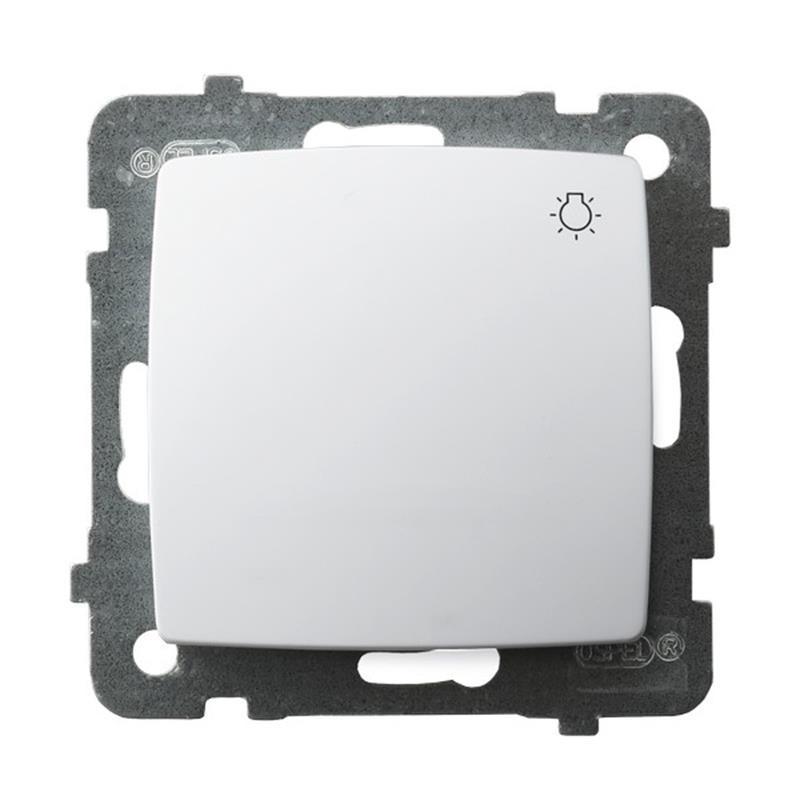 Ospel Karo biały - łącznik światło ŁP-5S/m/00