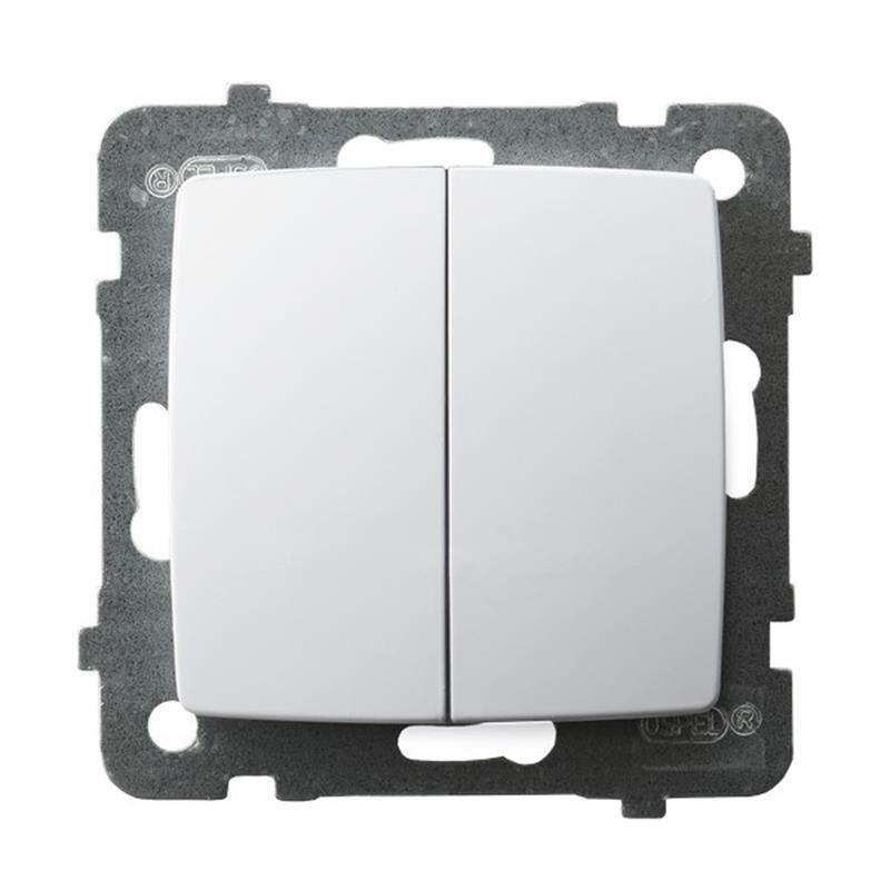 Ospel Karo biały - łącznik podwójny schodowy ŁP-10S/m/00