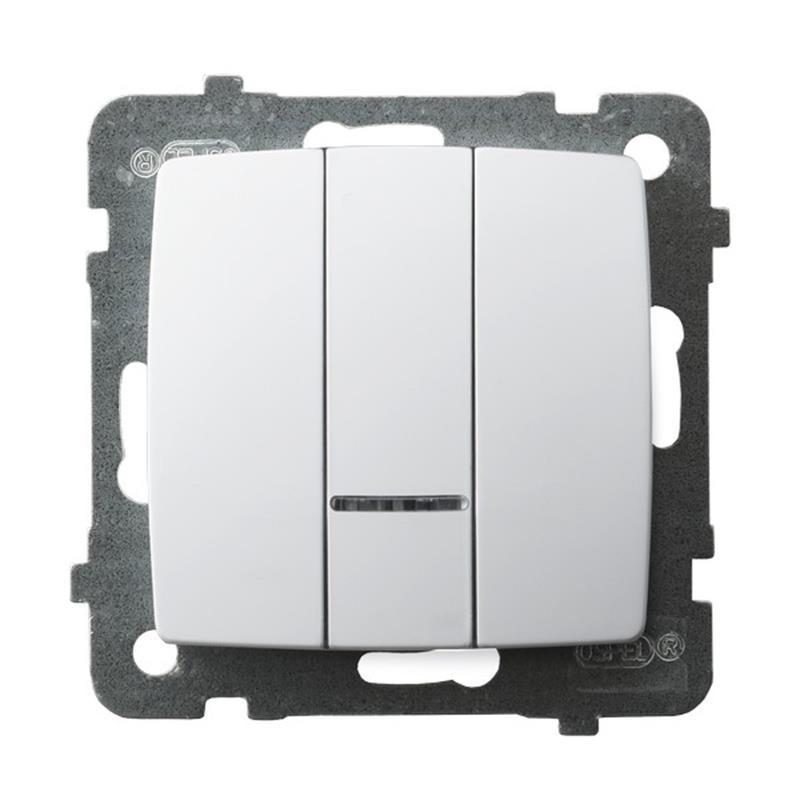 Ospel Karo biały - łącznik potrójny ŁP-13SS/m/00