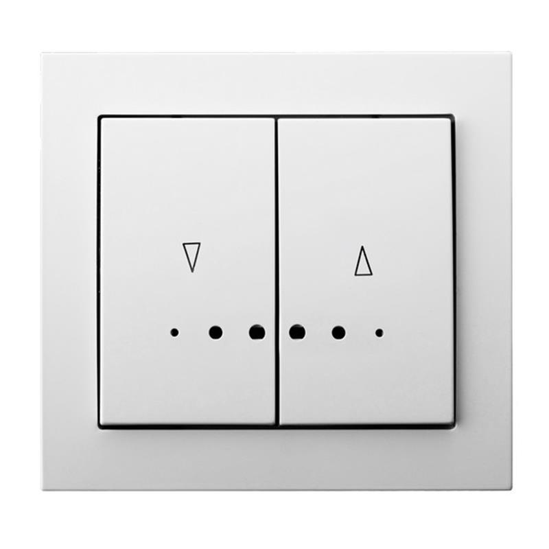 Ospel Kier biały - łącznik żaluzjowy odbijający z podświetleniem ŁP-7WS/00