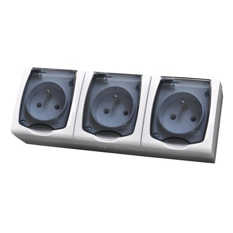 Ospel Madera - gniazdo potrójne GNH-3NZ/00/d Ospel Madera - gniazdo potrójne GNH-3NZ/00/d