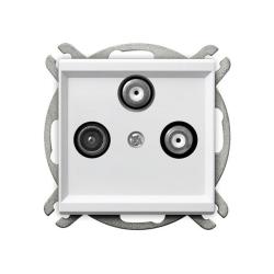 Ospel Sonata biały - gniazdo RTV-SAT podwójne GPA-R2S/m/00