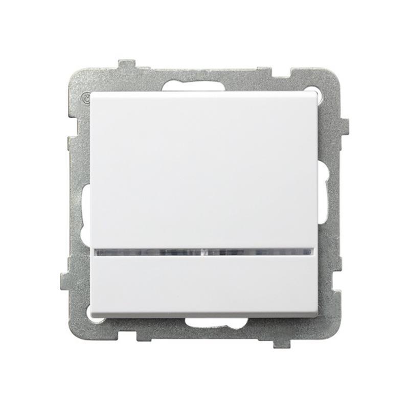 Ospel Sonata biały - łącznik jednobiegunowy ŁP-1RS/m/00 Ospel Sonata biały - łącznik jednobiegunowy ŁP-1RS/m/00