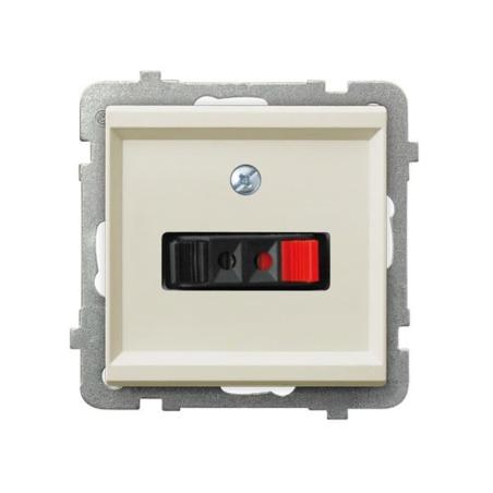Ospel Sonata ecru - gniazdo głośnikowe GG-1R/m/27