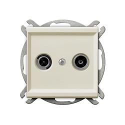 Ospel Sonata ecru - gniazdo RTV końcowe GPA-RK/m/27