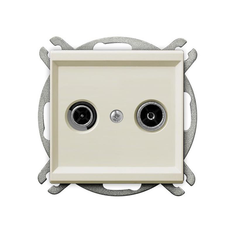 Ospel Sonata ecru - gniazdo RTV końcowe GPA-RK/m/27