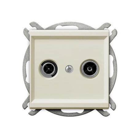 Ospel Sonata ecru - gniazdo RTV końcowe GPA-RK/m/27