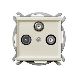 Ospel Sonata ecru - gniazdo RTV-SAT GPA-R2S/m/27