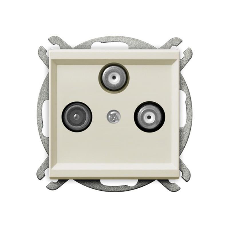 Ospel Sonata ecru - gniazdo RTV-SAT GPA-R2S/m/27