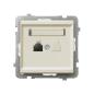 Ospel Sonata ecru - gniazdo telefoniczne GPT-1R/m/27