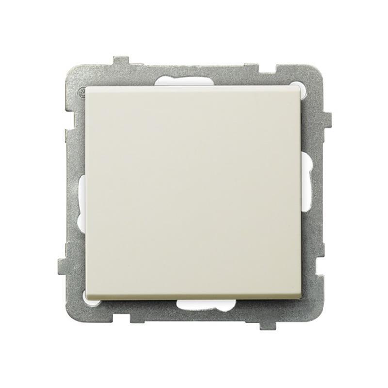 Ospel Sonata ecru - łącznik jednobiegunowy ŁP-1R/m/27