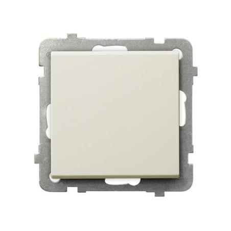 Ospel Sonata ecru - łącznik jednobiegunowy ŁP-1R/m/27