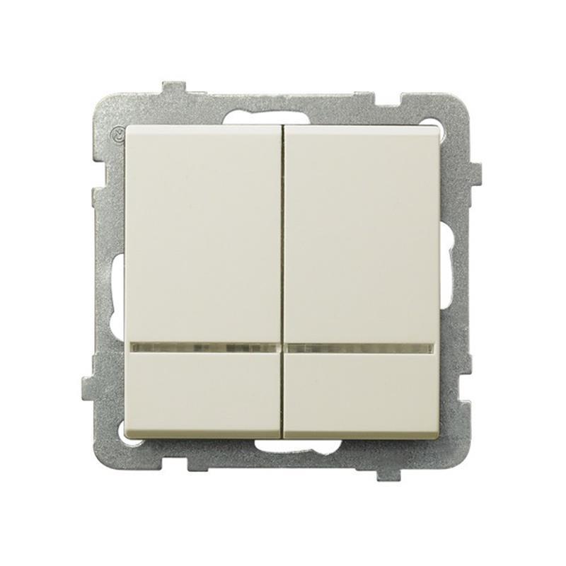 Ospel Sonata ecru - łącznik świecznikowy ŁP-2RS/m/27 Ospel Sonata ecru - łącznik świecznikowy ŁP-2RS/m/27