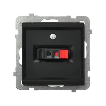 Ospel Sonata czarny - gniazdo głośnikowe GG-1R/m/33