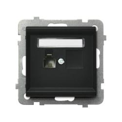 Ospel Sonata czarny - gniazdo telefoniczne GPT-1R/m/33