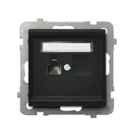 Ospel Sonata czarny - gniazdo telefoniczne GPT-1R/m/33