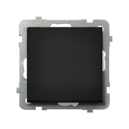 Ospel Sonata czarny - łącznik jednobiegunowy ŁP-1R/m/33