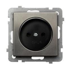 Ospel Sonata stal inox - gniazdo pojedyncze GP-1RM/m/37