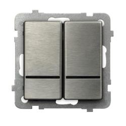 Ospel Sonata stal inox - łącznik świecznikowy ŁP-2RMS/m/37