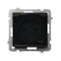 Ospel Sonata czarny - gniazdo bryzgoszczelne (+0) SCHUKO GPH-1RS/m/33/d