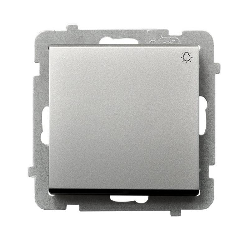 Ospel Sonata srebrny - łącznik światło ŁP-5R/m/38 Ospel Sonata srebrny - łącznik światło ŁP-5R/m/38