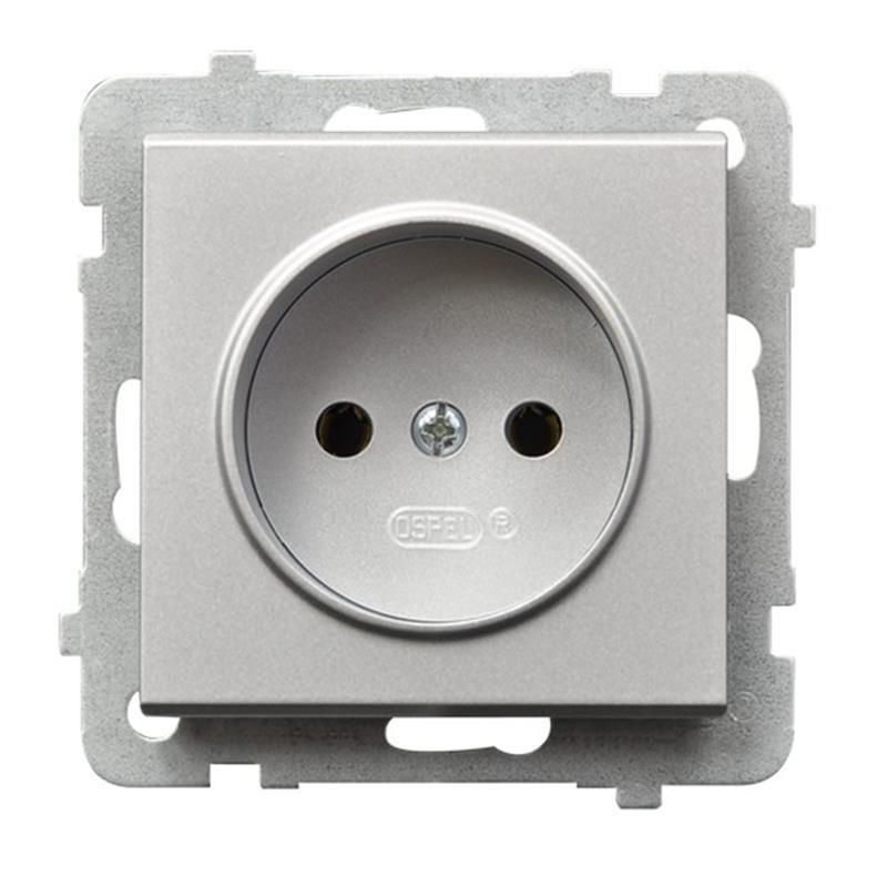 Ospel Sonata srebrny - gniazdo pojedyncze GP-1R/m/38