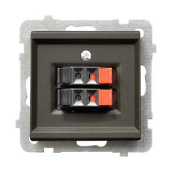 Ospel Sonata czekoladowy - gniazdo głośnikowe GG-2R/m/40