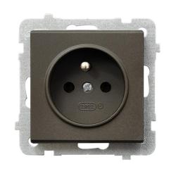 Ospel Sonata czekoladowy - gniazdo pojedyncze (+0) GP-1RZ/m/40