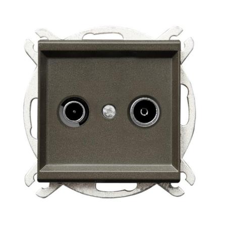 Ospel Sonata czekoladowy - gniazdo RTV końcowe GPA-RK/m/40